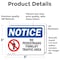Signmission No Pedestrians Forklift Traffic Only Sign With Symbol, 5 in W x Rectangle, Vinyl Decal OS-2PACK-NS-D-35-L-14726 - alternate 5
